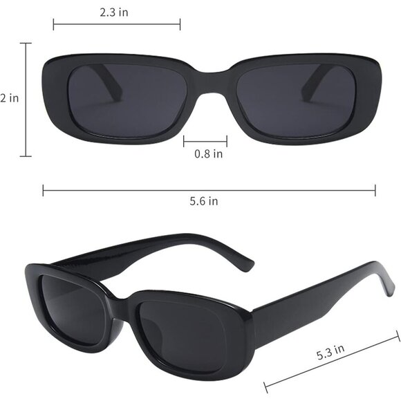 12 Pack Color Rectangle Sunglasses Bulk UV Protection Trendy Fashion for Women